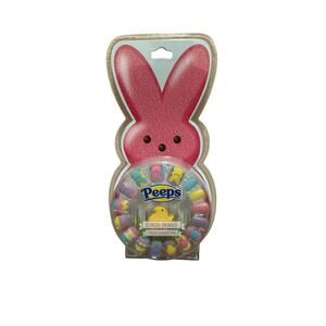 Peeps Press on Nails -Easter Themed & Colors 16 Press On Nails & 1 Peeps Ring